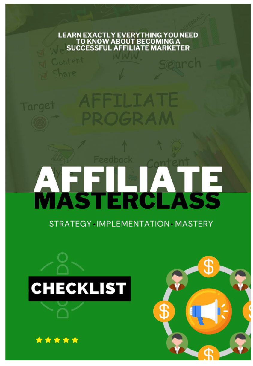 Affiliate Masterclass – Checklist