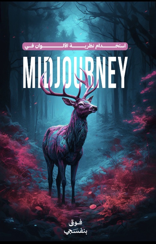 لوحة فنية رقمية بتصميم غزال خيالي (Midjourney Art)