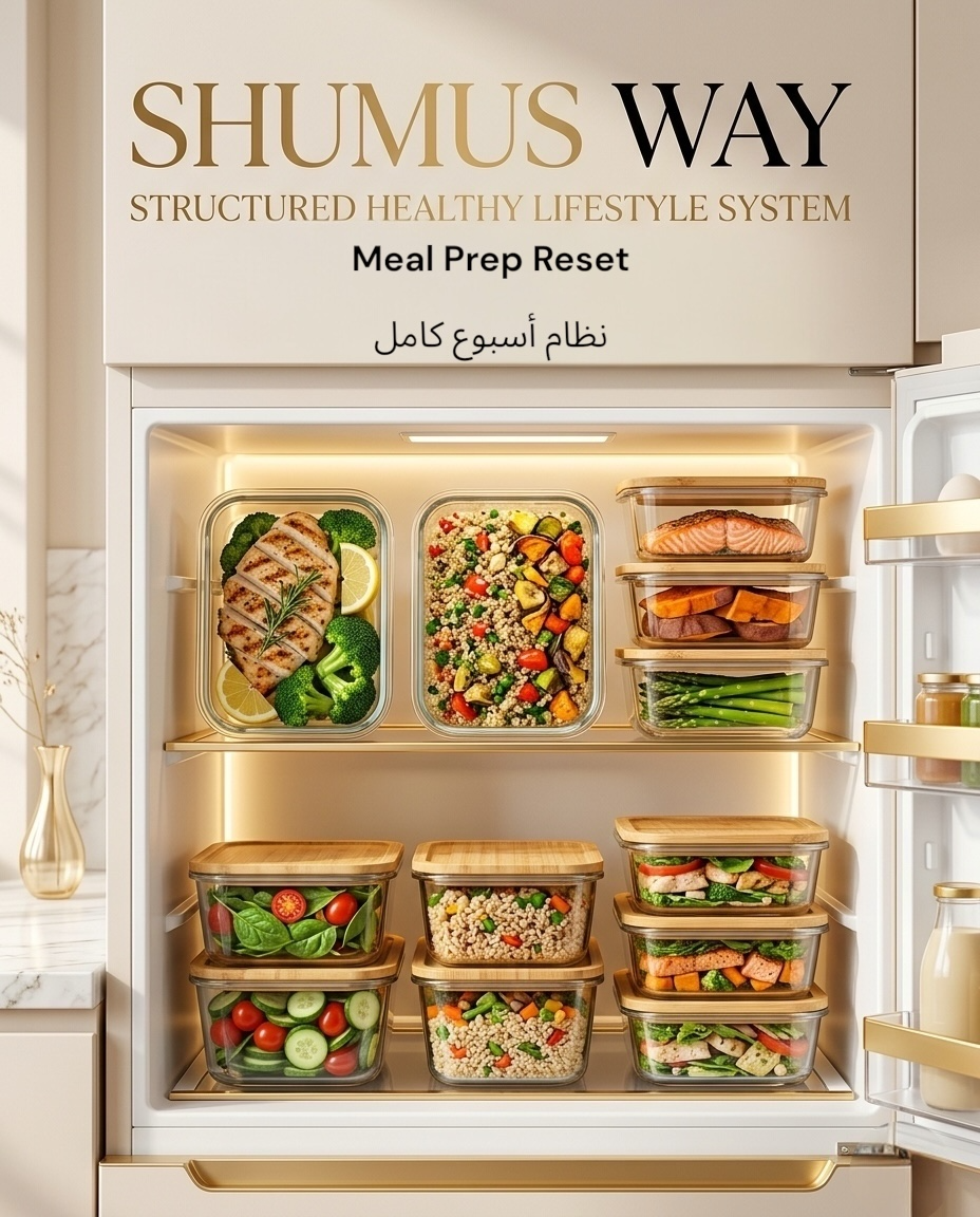 Meal Prep Reset نظام تجهيز الوجبات لأسبوع كامل  