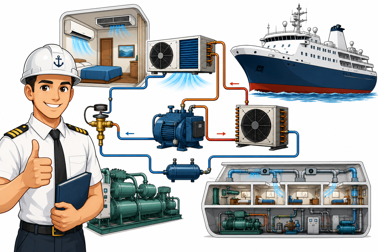 Marine Refrigeration for Beginners التبريد البحري للمبتدئين