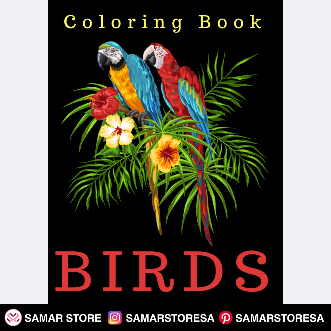 كتاب تلوين الطيور