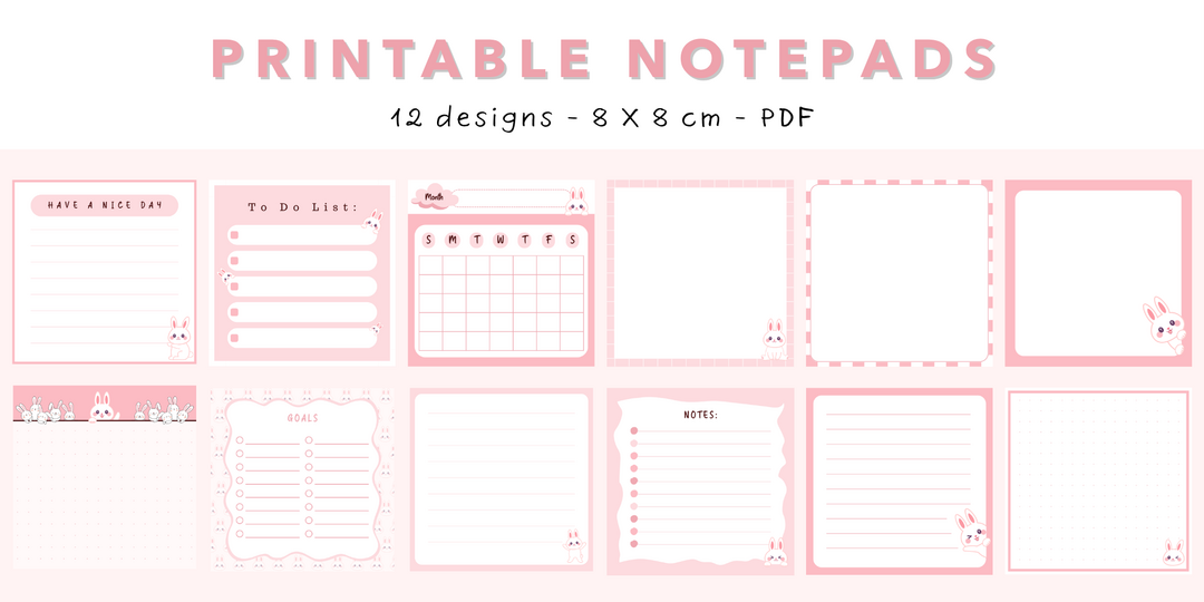 Printable Notepads