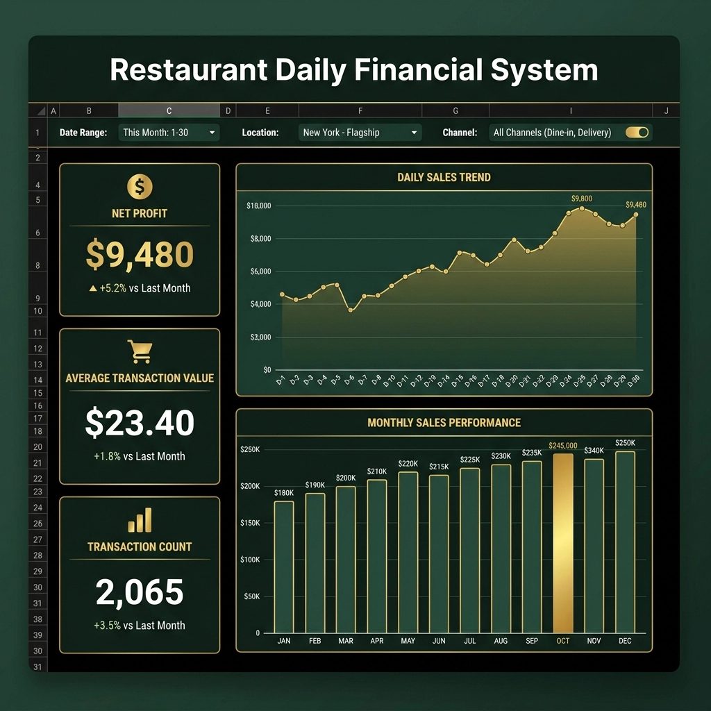 Restaurant Daily Financial System