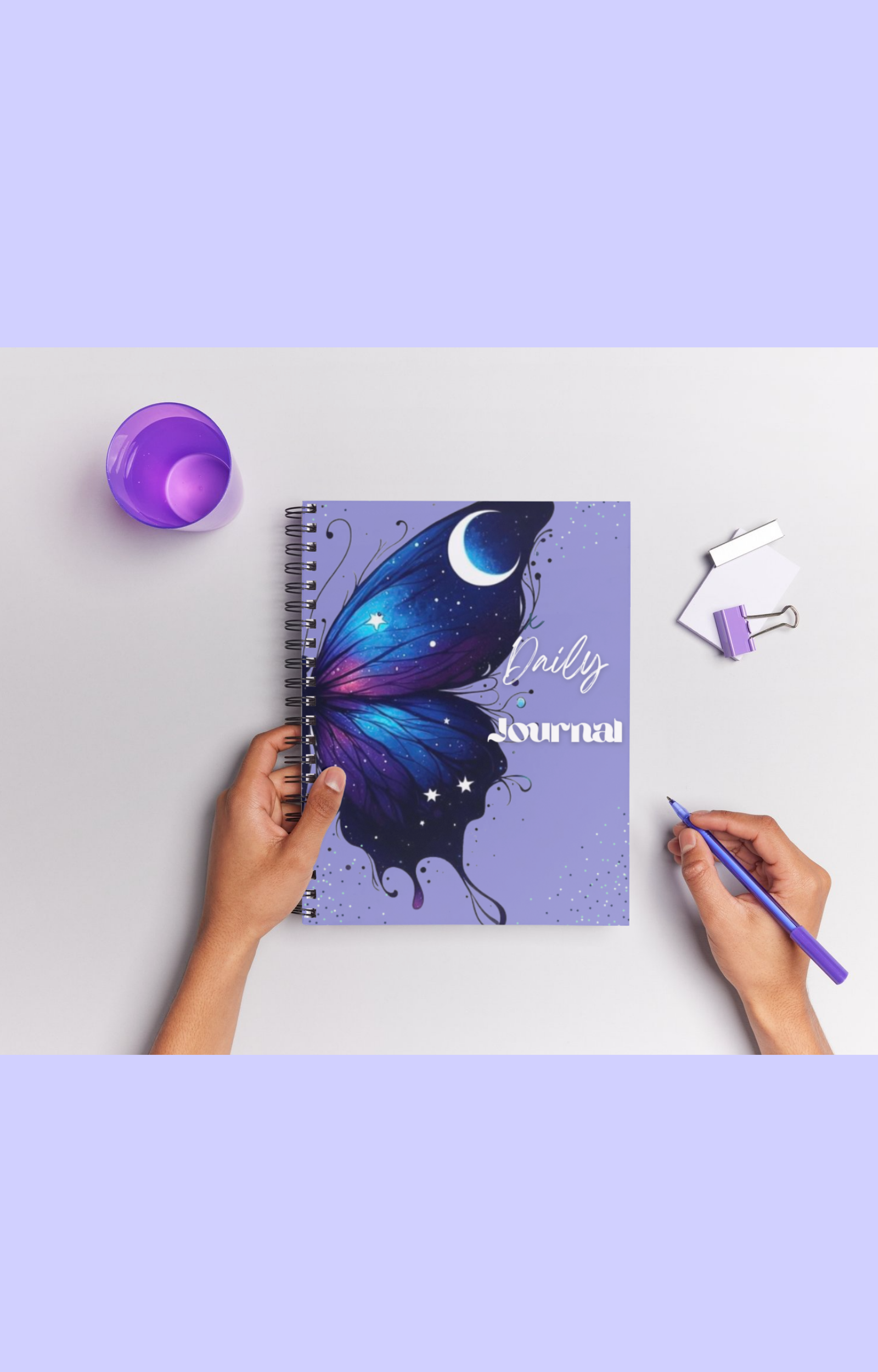 💙 Blue butterfly daily journal 