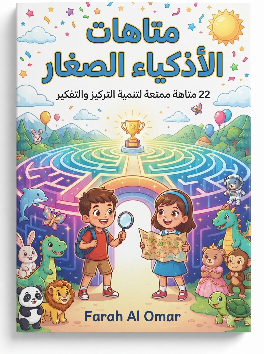 متاهات الأذكياء الصغار | 22 متاهة ممتعة لتنمية التركيز والتفكير 🔎