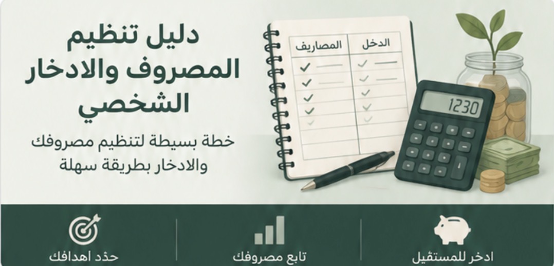 دليل تنظيم المصروف والادخار الشخصي