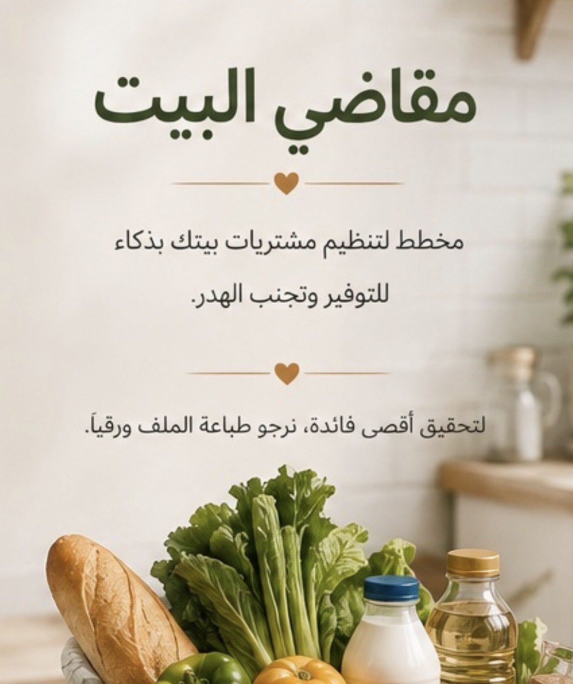 مقاضي البيت | قائمة ذكية لتنظيم مشترياتك