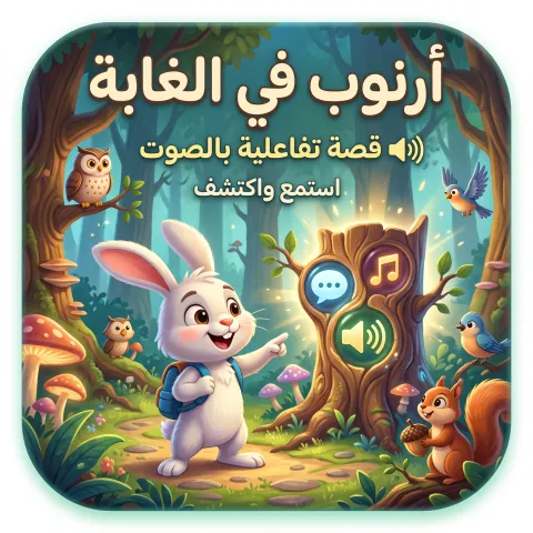 قصة اطفال تفاعليه بالصوت (أرنوب في الغابة)