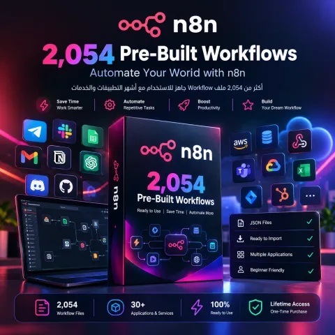 n8n Automation Mega Pack — 2,054 Ready-to-Use Workflows