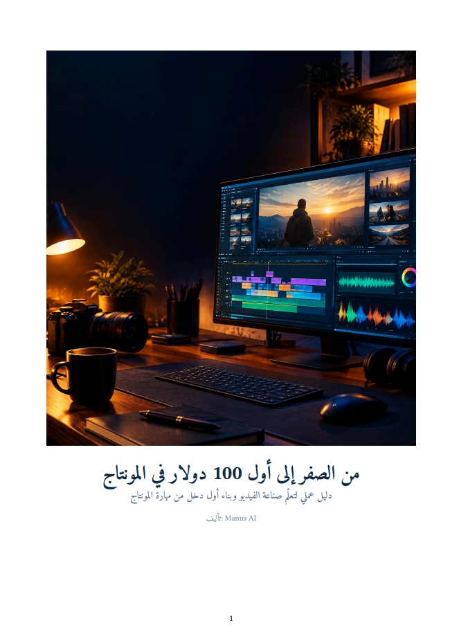 تعلم مناج من صفر و ادخال اول 100 دولار من مونتاج