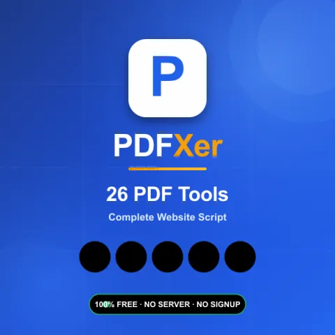 سكربت أدوات PDF احترافي — 26 أداة جاهزة للبيع مع دعم عربي وإنجليزي