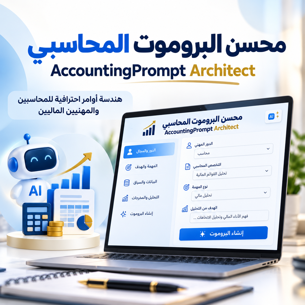 محسن البروموت المحاسبي | AccountingPrompt Architect
