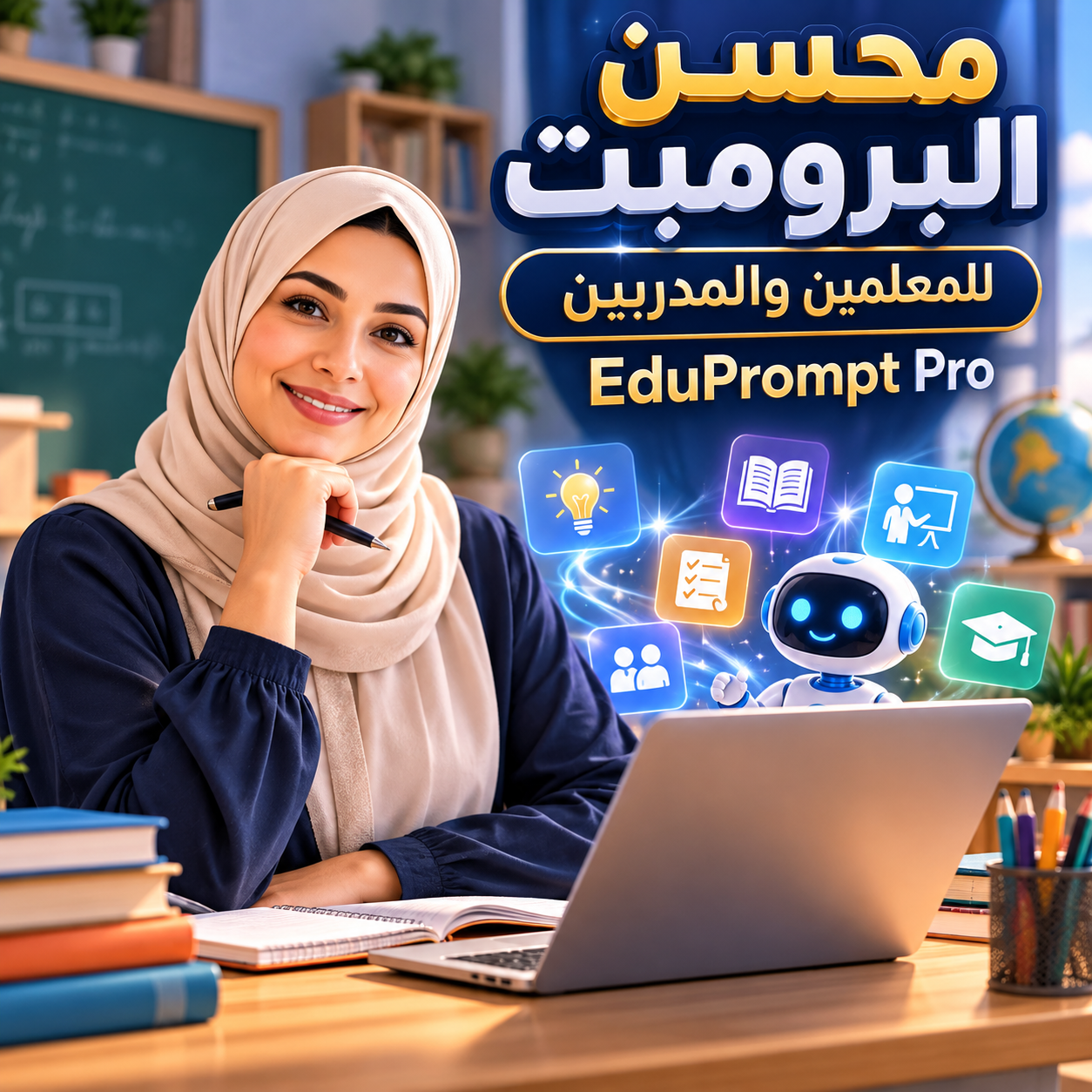 محسن البرومبت للمعلمين والمدربين | EduPrompt Pro
