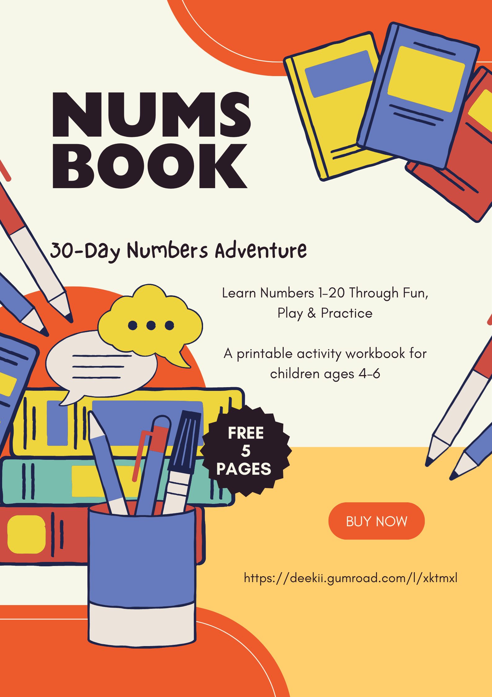 30-Day Numbers Adventure: Learn Numbers 1–20