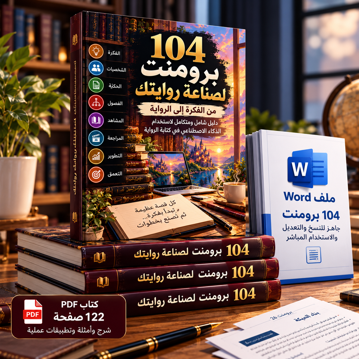 104 برومنت لصناعة روايتك