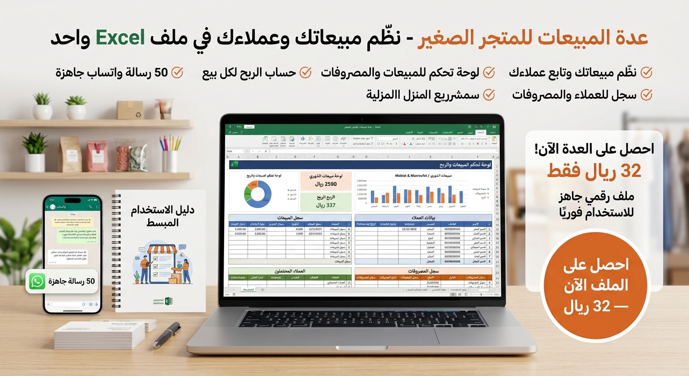 عدة المبيعات للمتجر الصغير