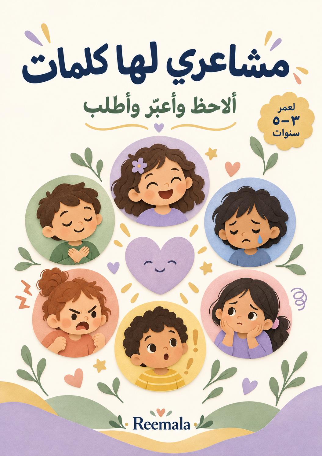 صورة المنتج مشاعري لها كلمات — أنشطة التعبير عن المشاعر والاحتياجات للأطفال بالعربية