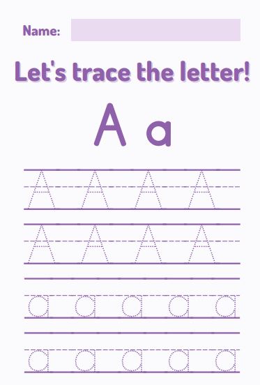 حروف وأرقام ( A-z ) ( 1-10 )