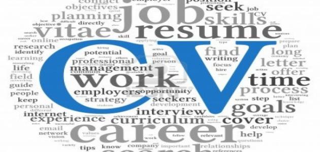 السيرة الذاتية بالعربي