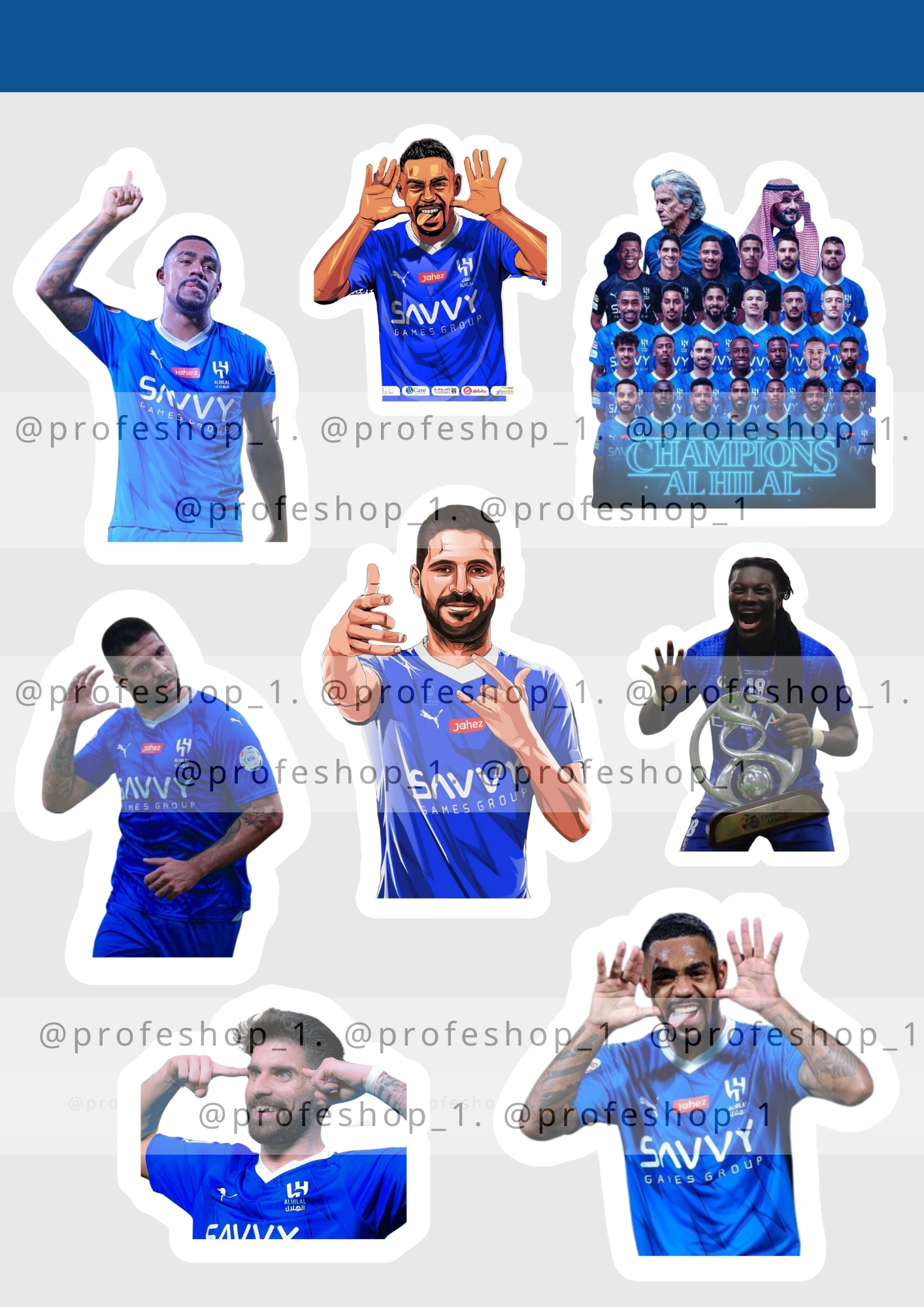 ستيكرات نادي الهلال السعودي