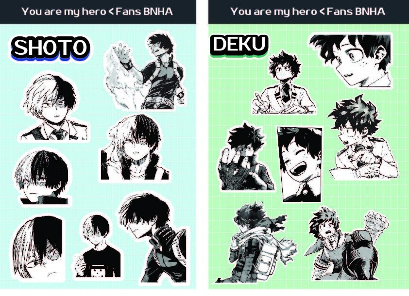 sticker Deku&Shoto