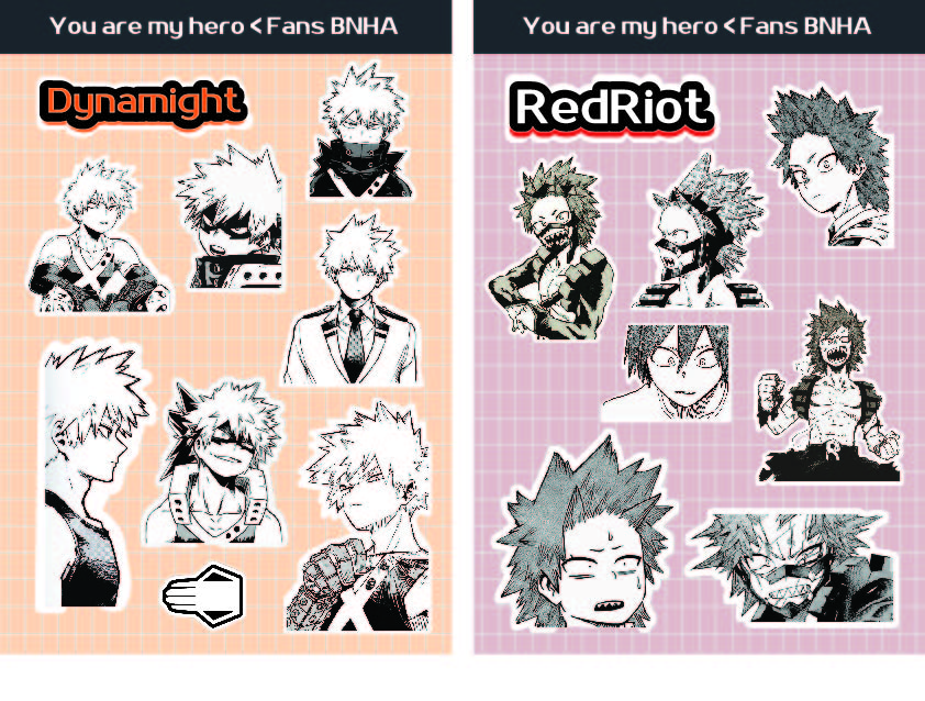 sticker Bakugo&kirishima