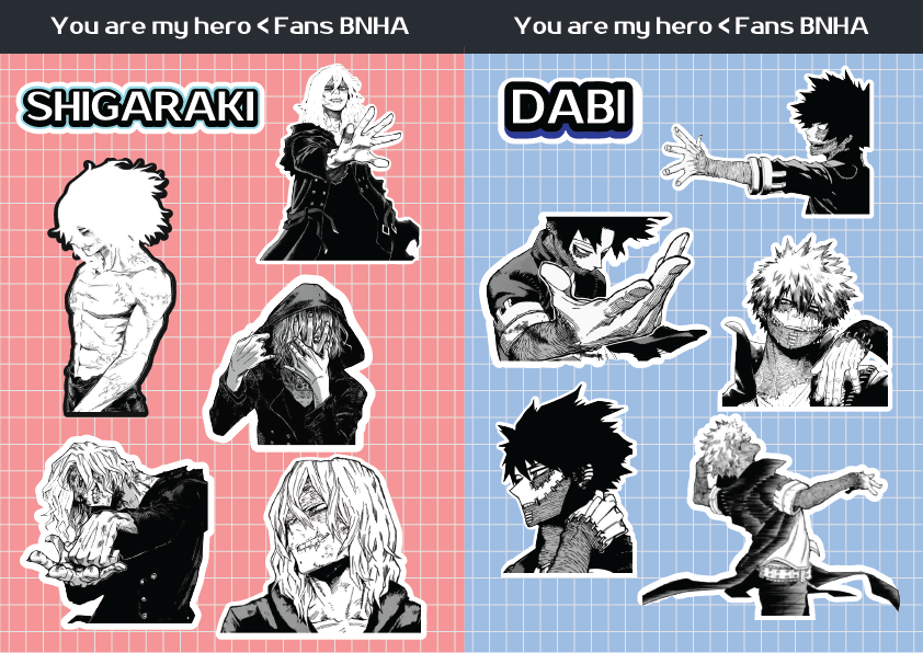 sticker Shigaraki&Dabi