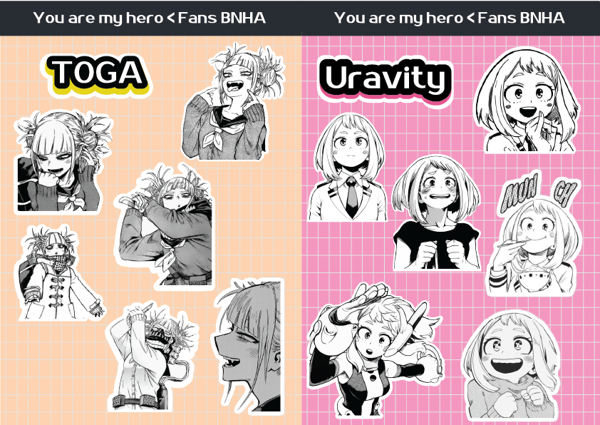 sticker Togai&Uraraka