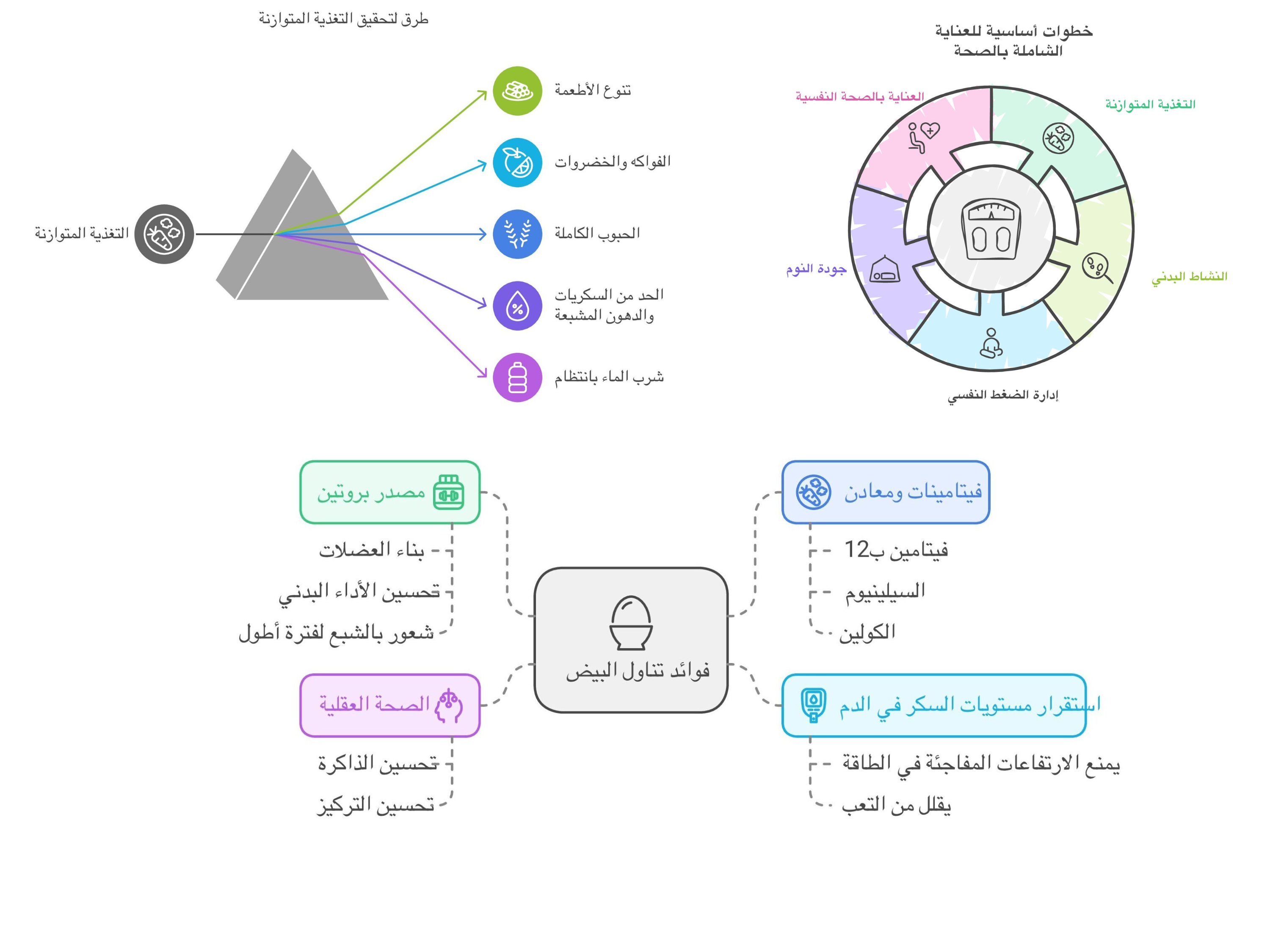 إنفوجرافيك التغذية: الطريق إلى صحة أفضل