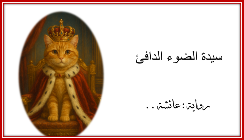 رواية (( سيدة الضوء الدافىء وقطها كراميل ))