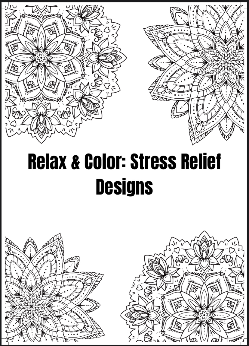 (زخارف وردية ونقوش هادئة لراحة بالك)