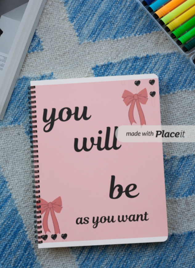 Pink bow notebook 30 paper 😘📒
