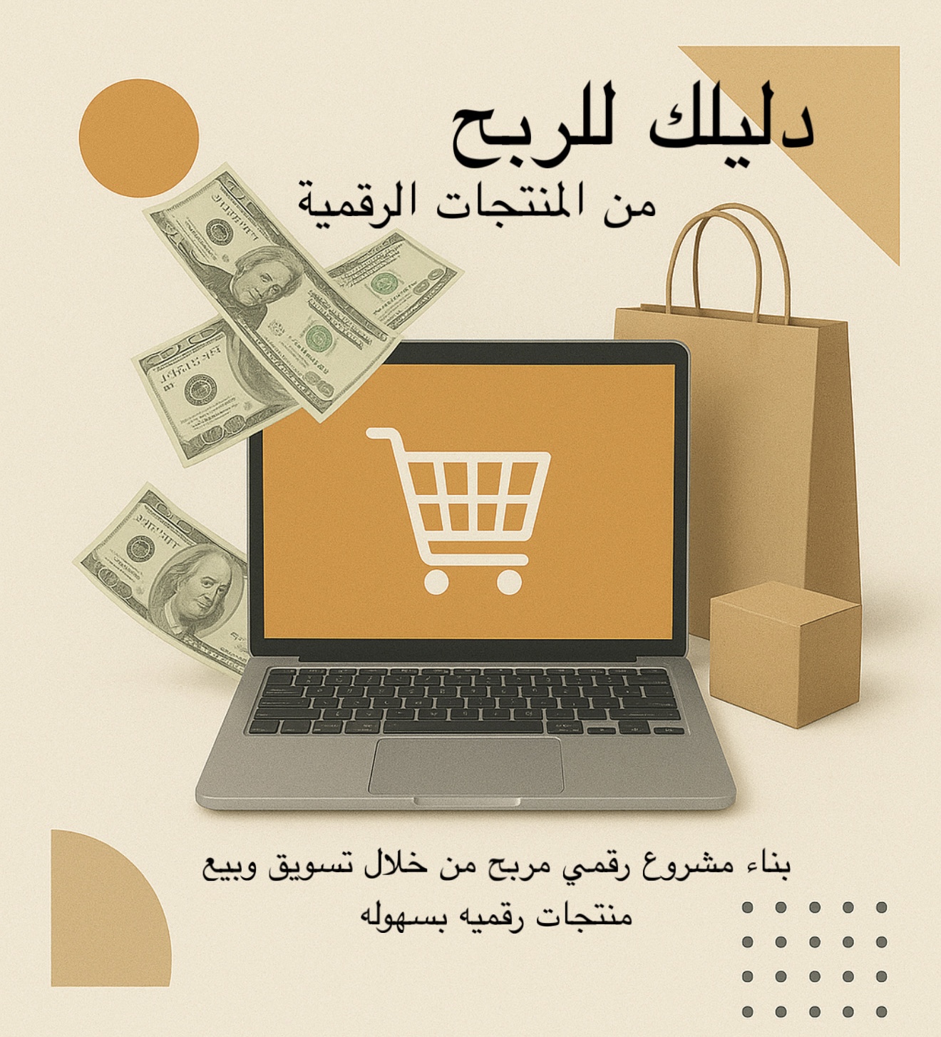 ابدأ تجارتك الرقمية الجاهزة – دورة تدريبية + مصادر لمنتجات رقمية قابله للبيع