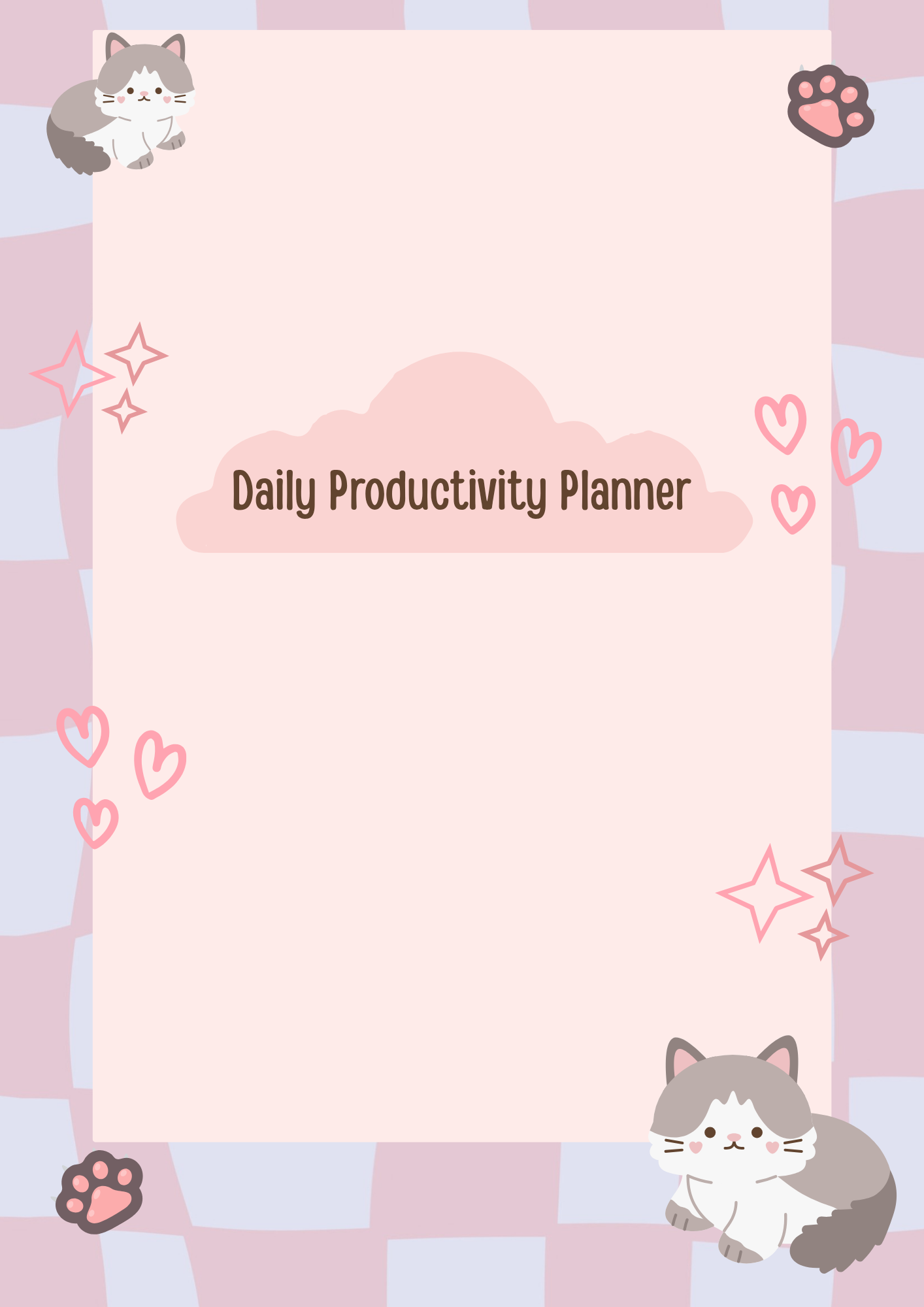“My Productivity Planner – 30 Pages