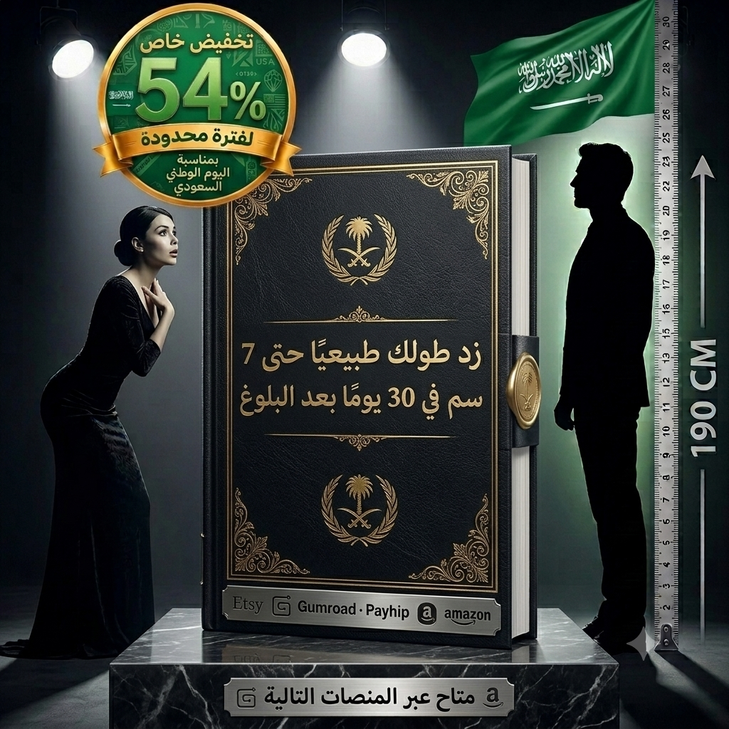  زد طولك طبيعيًا حتى 7 سم في 30 يومًا بعد البلوغ (دليل للرجال)  