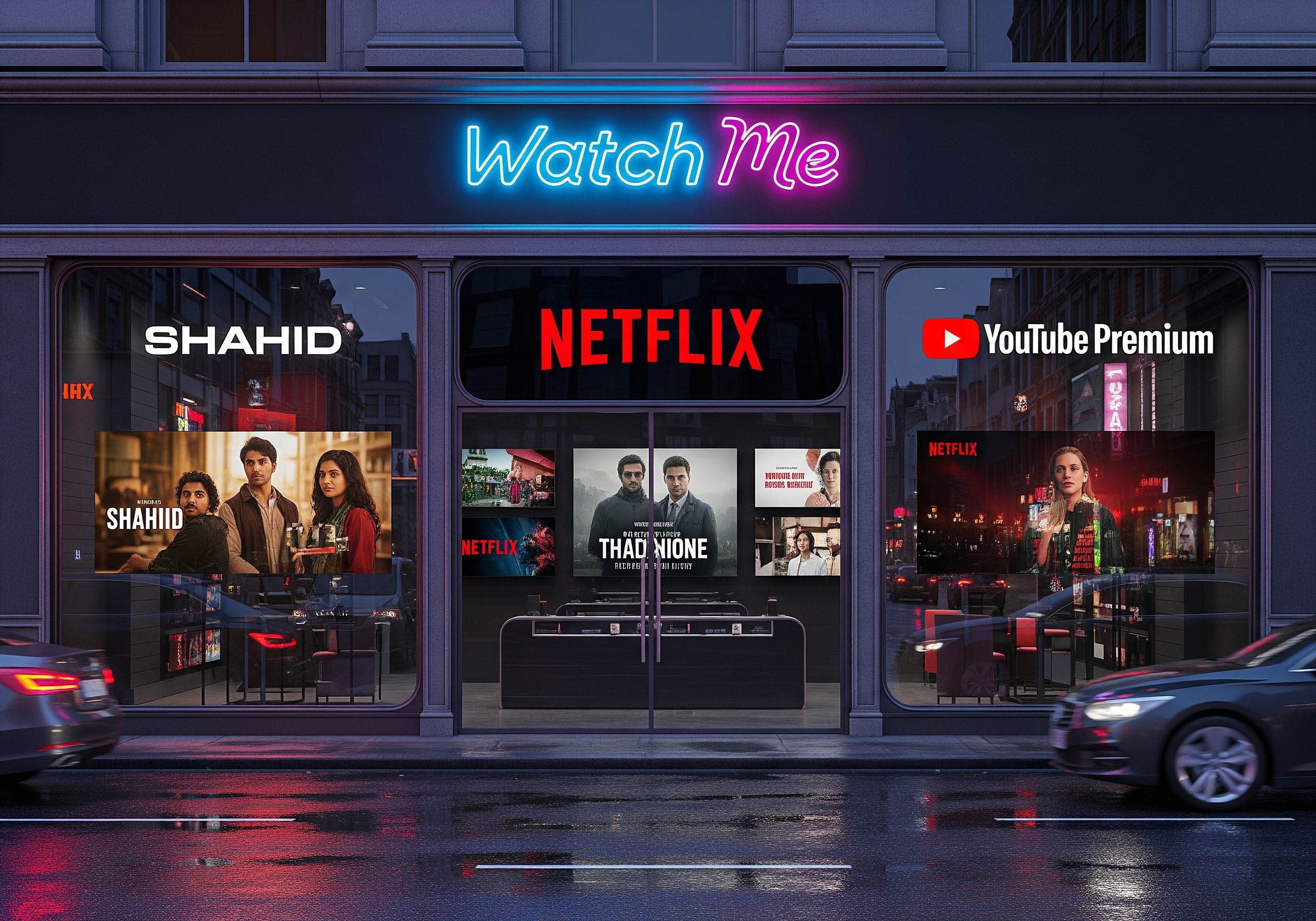 باقة المتعة : اشتراك سنة شاهد + سنة نتفلكس + يوتيوب بريميوم