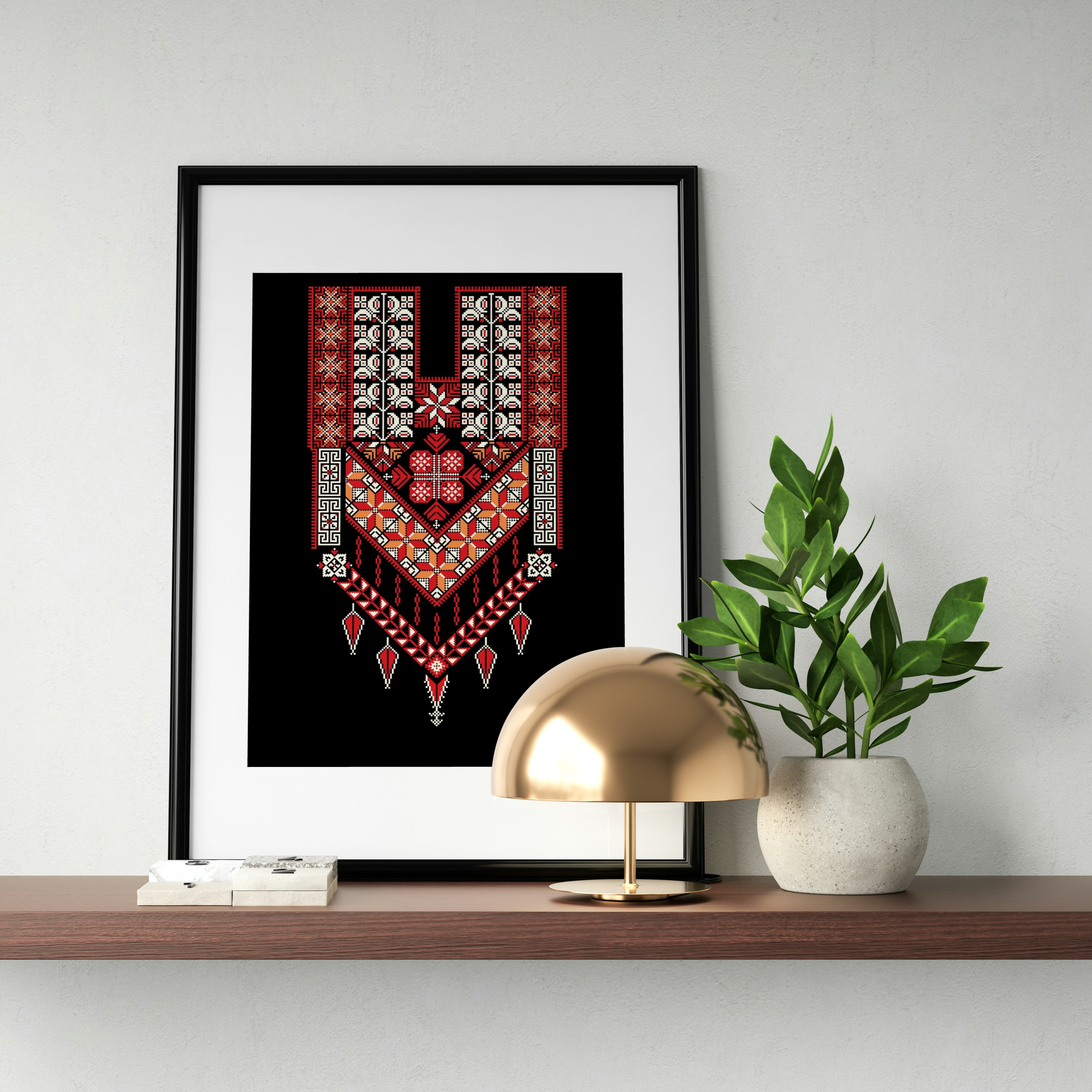 تصميم بالطابع الفلسطيني